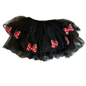 Disney Black Tulle Skirt with Red Accents